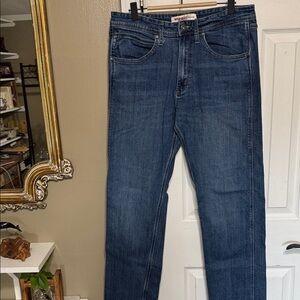 Wrangler Blue Straight Jeans Regular Fit 32 X 30